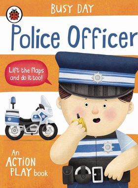 Busy Day: Police Officer 小瓢虫职业机关书：警察 英文原版 进口图书 儿童绘本 幼儿图画书 精品绘本 亲子读物【中商原版】
