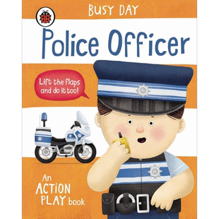 Busy Day: Police Officer 小瓢虫职业机关书：警察 英文原版 进口图书 儿童绘本 幼儿图画书 精品绘本 亲子读物【中商原版】