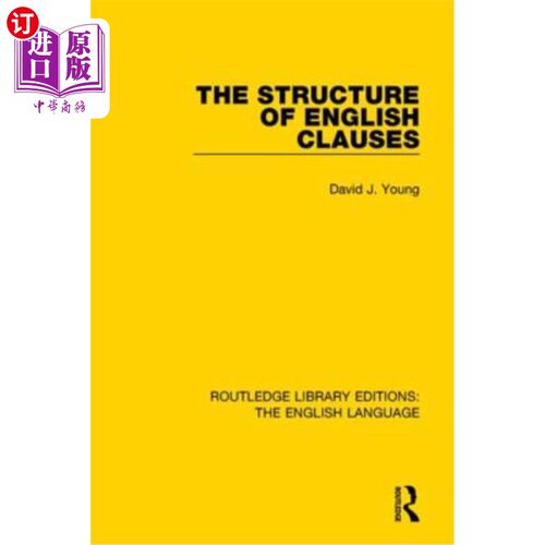 海外直订The Structure of English Clauses 英语从句的结构