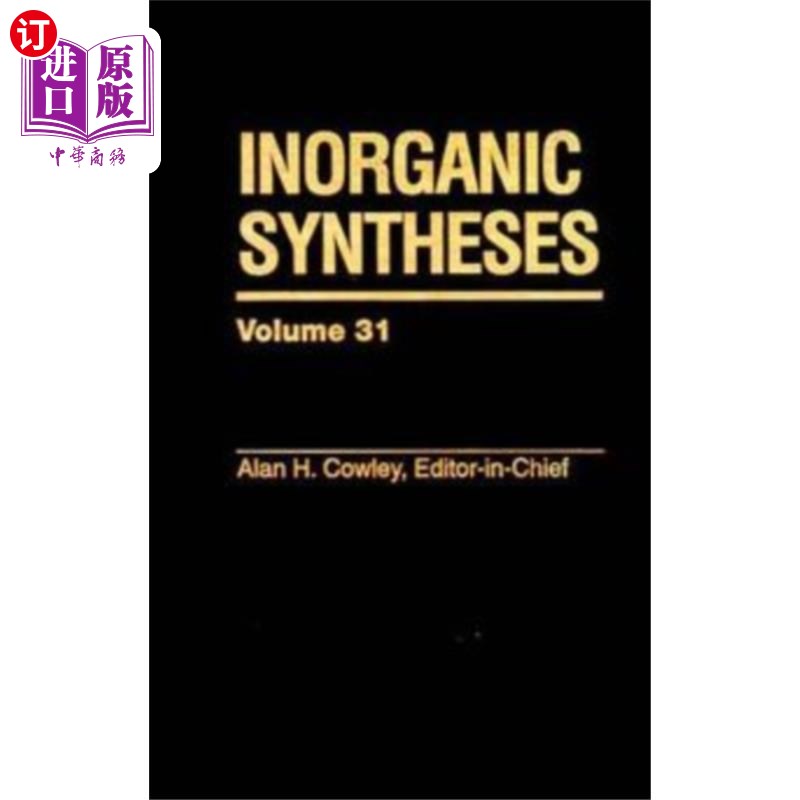 海外直订Inorganic Syntheses无机合成