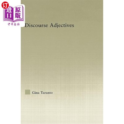 海外直订Discourse Adjectives 话语形容词
