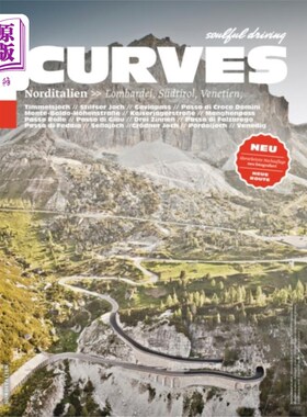 海外直订Curves: Northern Italy: Lombardy, South Tyrol, V... 曲线:意大利北部:伦巴第，南蒂罗尔，威尼托