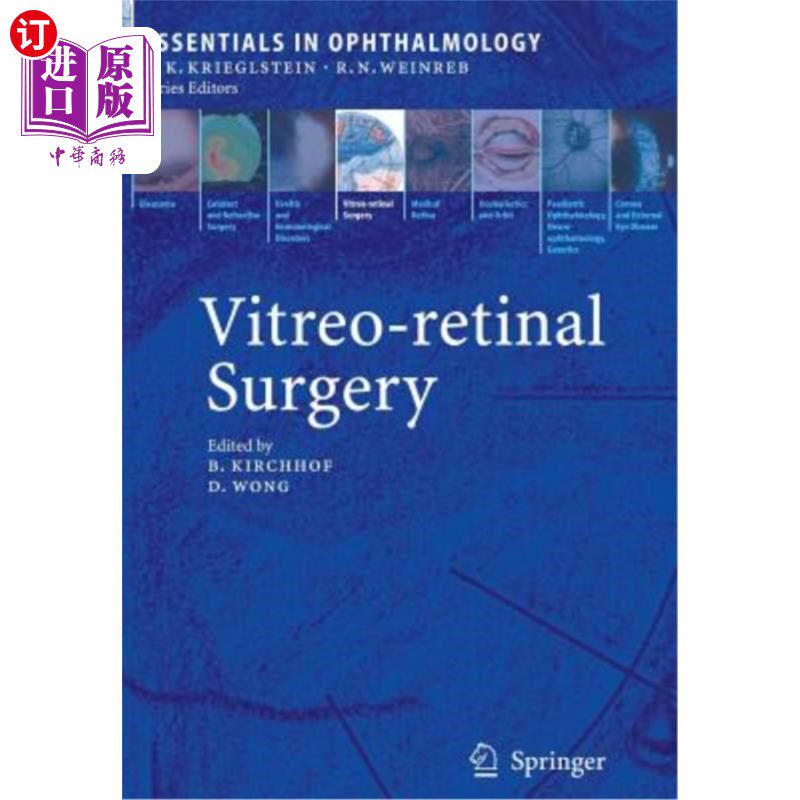 海外直订Vitreo-Retinal Surgery 玻璃体视网膜手术