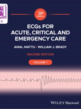 海外直订医药图书Ecgs for Acute, Critical and Emergency Care, Volume 1, 20th Anniversary 卵急性，危重和紧急护理，卷1