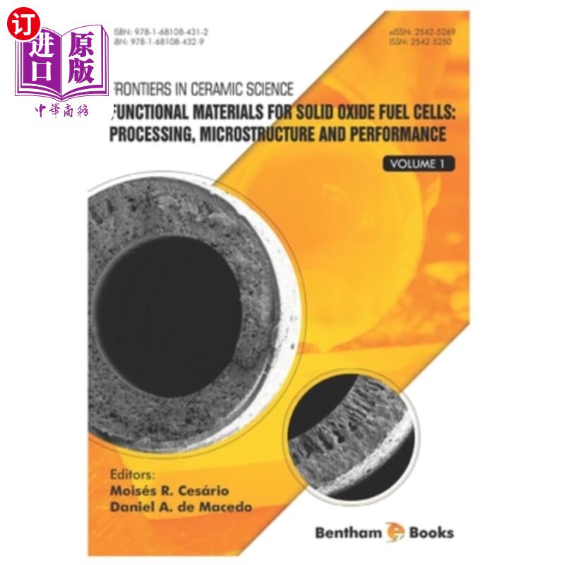 海外直订Functional Materials for Solid Oxide Fuel Cells: Processing, Microstructure and  固体氧化物燃料电池用功能材