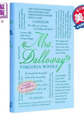 预售 词云经典 达洛维夫人 英文原版 Word Cloud Classics Mrs Dalloway Virginia Woolf 弗吉尼亚 伍尔夫【中商原版】