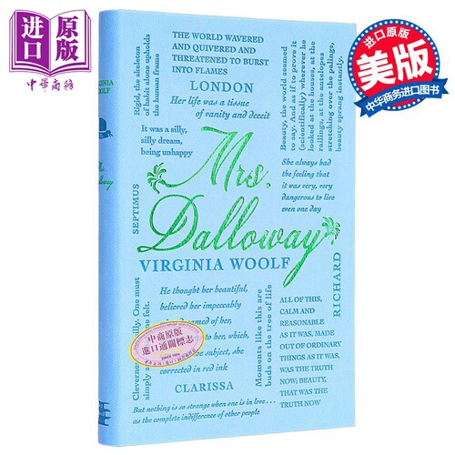 词云经典 达洛维夫人 英文原版 Word Cloud Classics Mrs Dalloway Virginia Woolf 弗吉尼亚 伍尔夫【中商原版】