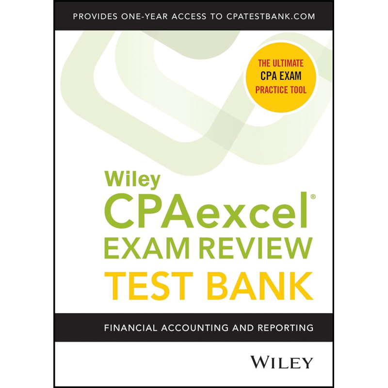 预售 Wiley CPA 22年1月测试 银行财务会计和报告 英文原版 CPA Jan 2022 Test Bank 会计考试 经济学相关【中商原版】