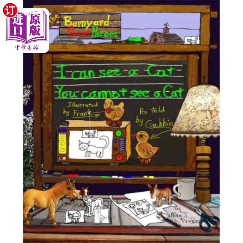 海外直订I can see a cat. You cannot see a cat. 我能看见一只猫。你看不见猫。