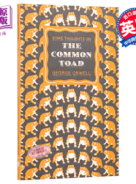 Some Thoughts on the Common Toad 英文原版 乔治·奥威尔：关于普通蟾蜍的一些想法 George Orwell【中商原版】