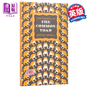 现货 Some Thoughts on the Common Toad英文原版乔治·奥威尔：关于普通蟾蜍的一些想法 George Orwell【中商原版】