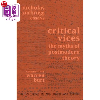 海外直订Critical Vices 关键的恶习