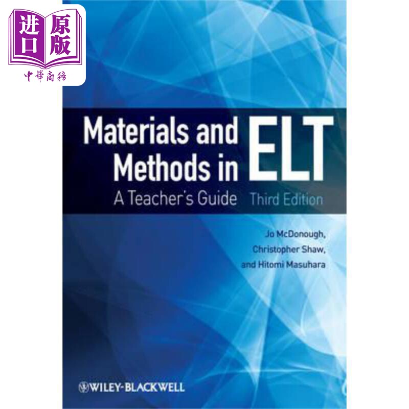 英语教学材料和方法 第3版 Materials And Methods In Elt: A TeacherS Guide Jo McDonough 英文原版 中商原版
