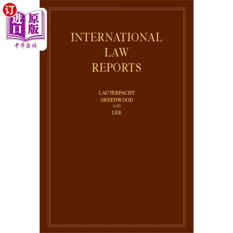 海外直订International Law Reports: Volume 167 国际法报告：第167卷