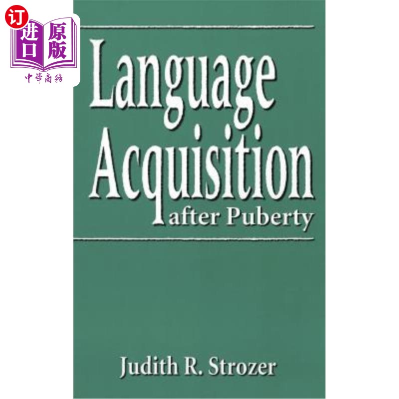 海外直订Language Acquisition After Puberty 青春期后语言习得