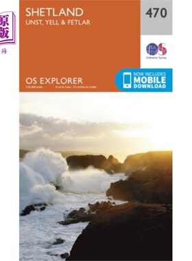 海外直订Shetland - Unst, Yell and Fetlar 设得兰群岛- Unst, Yell和Fetlar