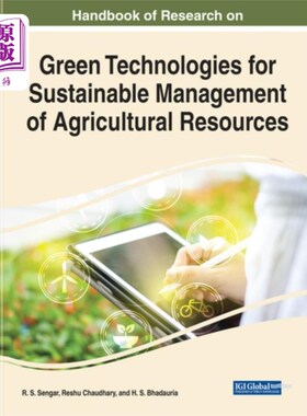 海外直订Handbook of Research on Green Technologies for S... 农业资源可持续管理的绿色技术研究手册