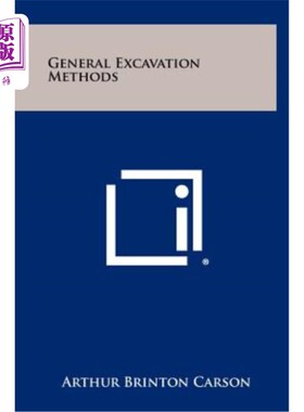 海外直订General Excavation Methods 一般开挖方法