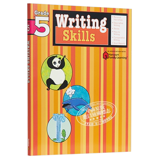 Flash Kids写作技能5年级 英文原版Writing Skills Grade5英语写作技巧Harcourt Family Learning小学教材教辅 家庭学习练习?