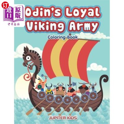 海外直订Odin's Loyal Viking Army Coloring Book 奥丁忠诚的维京军队彩绘书