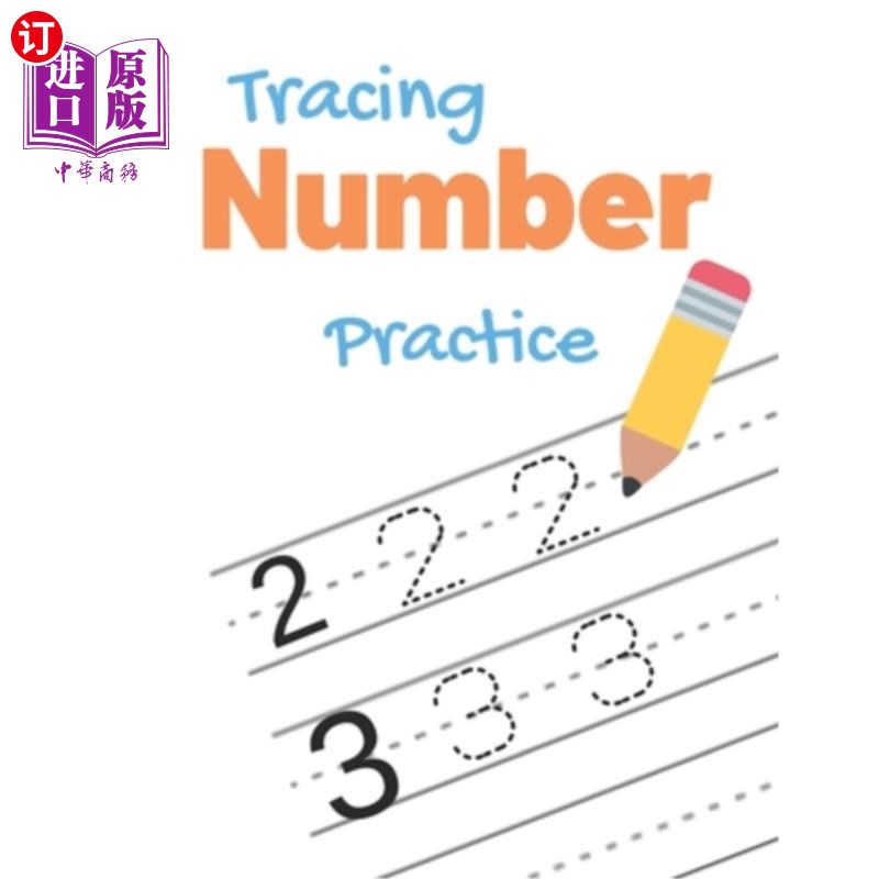 海外直订Number Tracing Practice: Learn How To Write Numbers From 0 To 20 - Number Practi 数字追踪练习:学习如何写数
