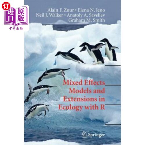 海外直订Mixed Effects Models and Extensions in Ecology with R 混合效应模型及其在生态学中的推广