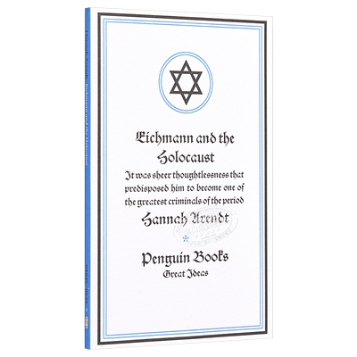 现货 艾希曼与纳粹 英文原版 Eichmann and the Holocaust Arendt【中商原版】