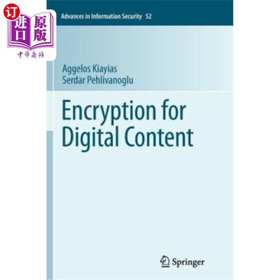 海外直订Encryption for Digital Content 数字内容加密