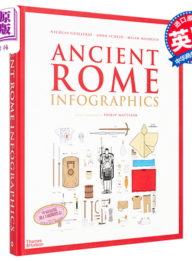 Ancient Rome: Infographics 进口艺术 古罗马的信息图解 T&H【中商原版】