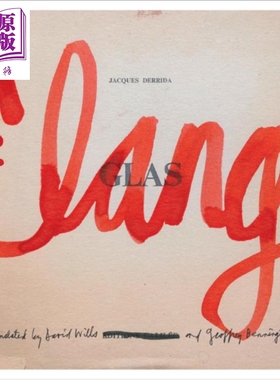 预售 丧钟 德里达 英文原版 Glas英译本 Clang Jacques Derrida【中商原版】