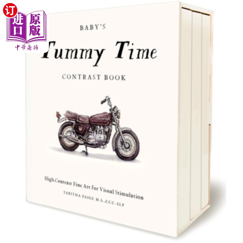 海外直订Baby's Tummy Time Book Box Set: A 3-Book Box Set of High-Contrast Art for Visual Baby's Tum