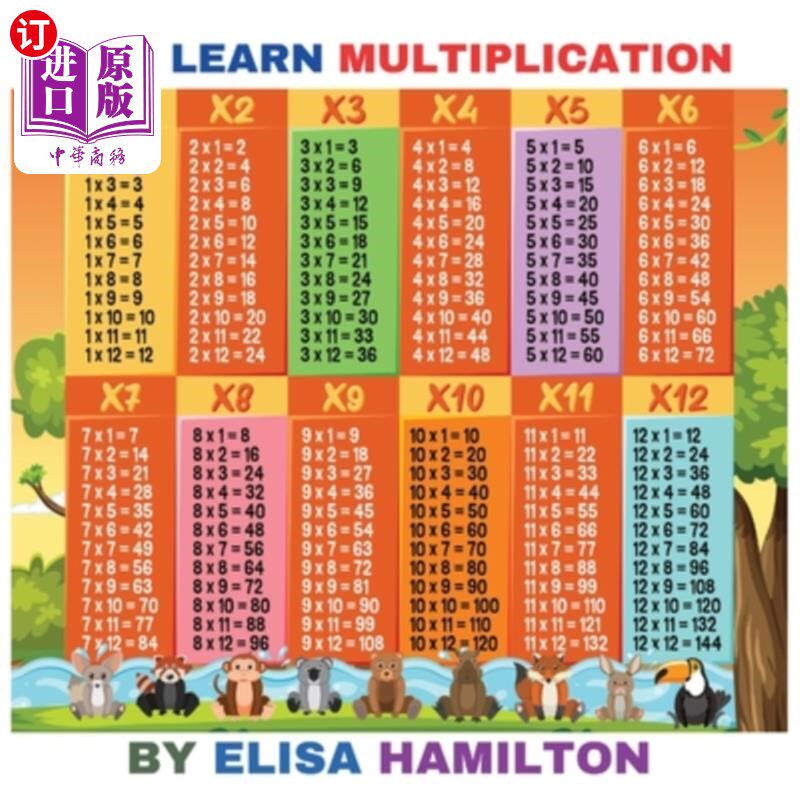 海外直订Let's Learn Multiplication 让我们学习乘法