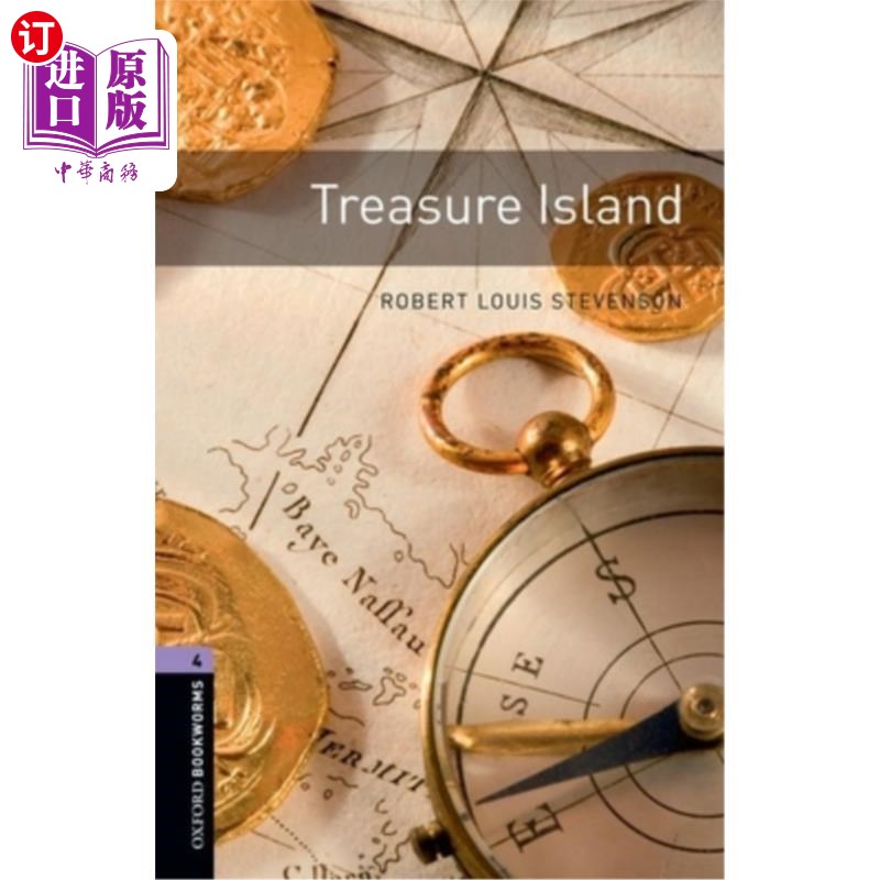 海外直订Oxford Bookworms Library: Treasure Island: Level 4: 1400-Word Vocabulary 牛津书虫图书馆:宝岛:4级:1400单