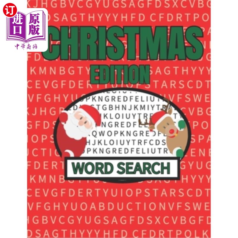 海外直订Christmas Edition Word Search: 50 Large Print Xmas Themed Word Search Puzzles Wi 圣诞版词搜索:50大打印圣诞