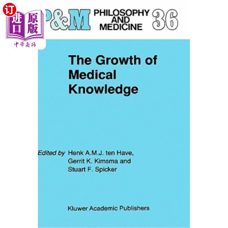 海外直订医药图书The Growth of Medical Knowledge 医学知识的增长