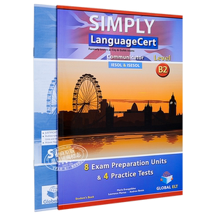 SIMPLY LanguageCert CEFR B2-C2 Preparation Practice Tests  朗思考试解析自学套装备考单元+模拟真题带音频答案 iESOL