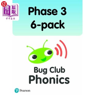 海外直订Bug Club 324册 Club自然拼读第3期6包 pack Phase books Bug Phonics 324