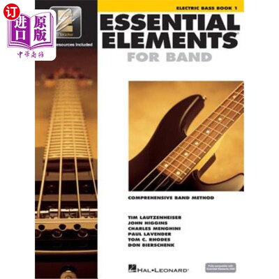 海外直订Essential Elements for Band - Electric Bass Book 1 with Eei 乐队基本元素-带EEI的电低音书1