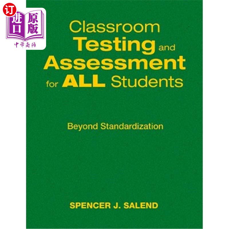 海外直订Classroom Testing and Assessment for ALL Students: Beyond Standardization 所有学生的课堂测试和评估:超越标准