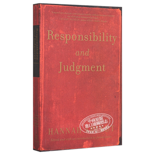 反抗平庸之恶 英文原版 Responsibility and Judgment Hannah Arendt 汉娜 阿伦特 责任与判断 豆瓣高分【中商原版】