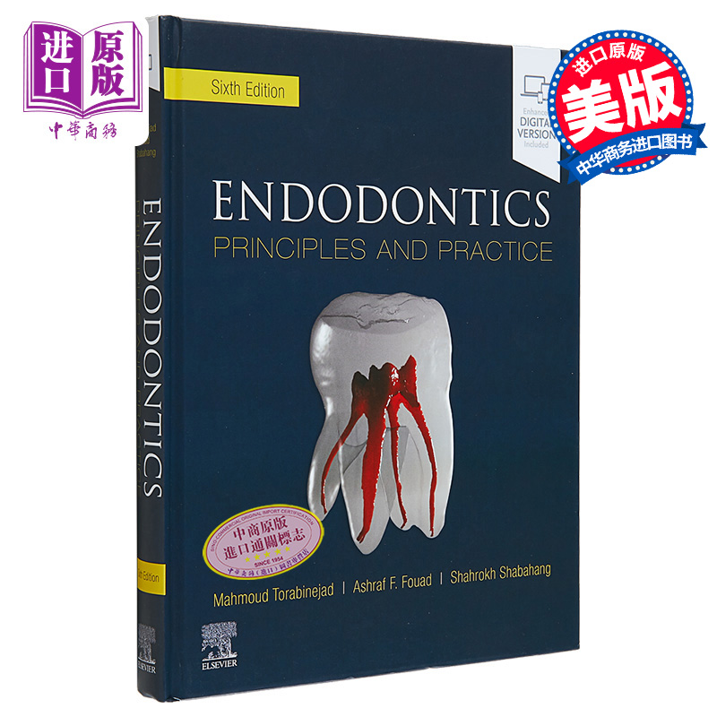 现货 牙髓学 第6版 英文原版 Endodontics Mahmoud Torabinejad Ashraf Fouad Shahrkh Shabahang【中商原版】Elsevier 书籍/杂志/报纸 原版其它 原图主图