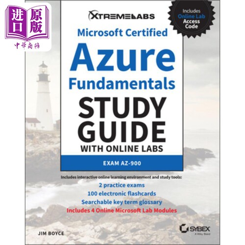 微软认证：带有在线实验室的 Azure 基础学习指南 Microsoft Certified  英文原版 中商原版