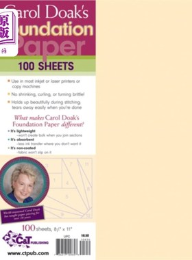海外直订Carol Doak's Foundation Paper Carol Doak的基础论文