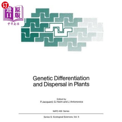 海外直订Genetic Differentiation and Dispersal in Plants 植物的遗传分化与扩散