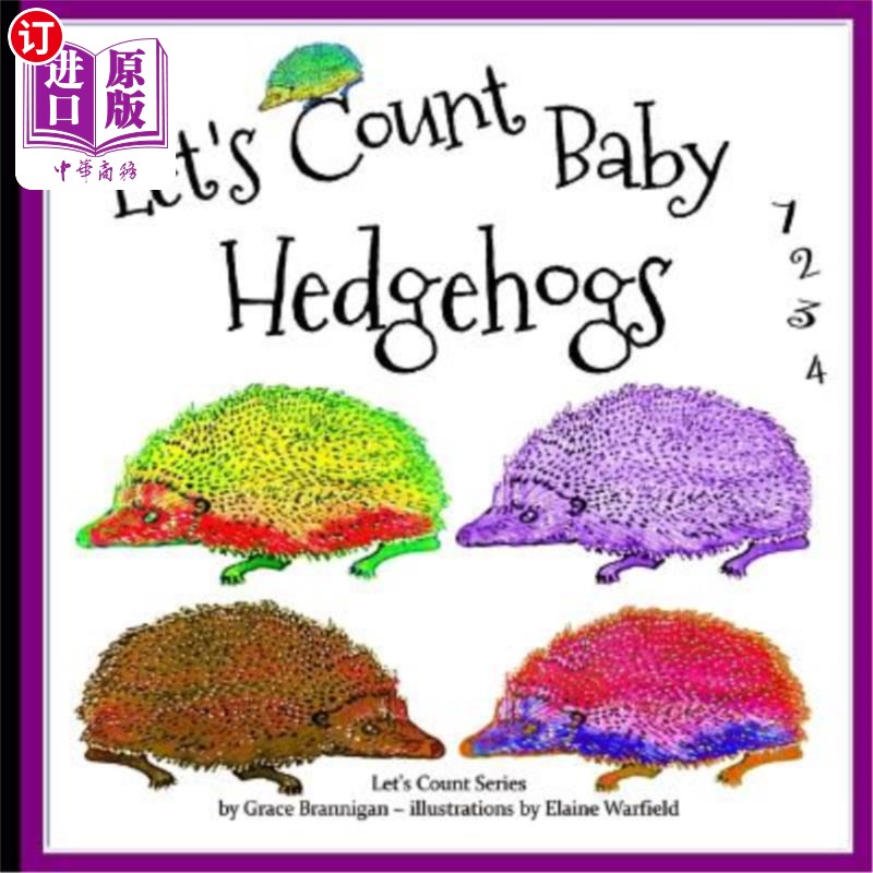 海外直订Let's Count Baby Hedgehogs: 1, 2, 3, 4 让我们数一数小刺猬：1，2，3，4