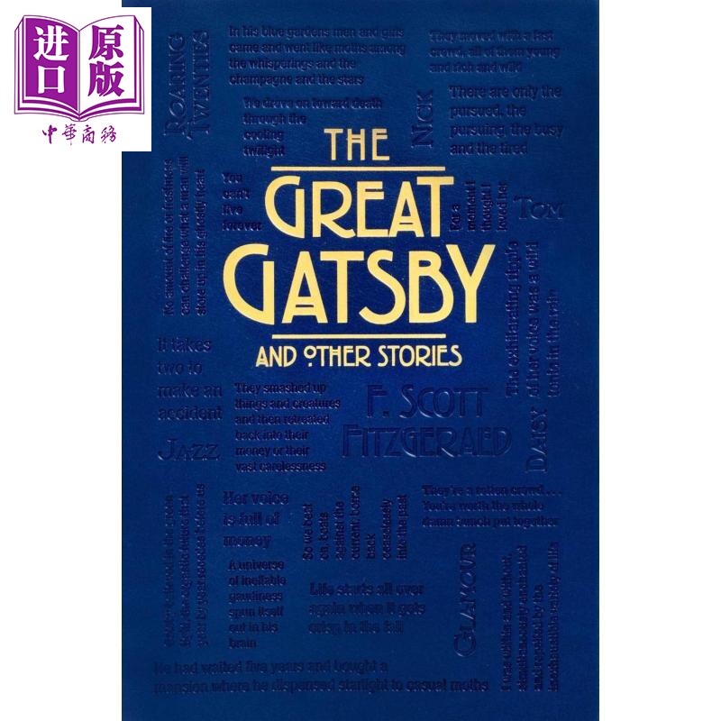 词云经典 了不起的盖茨比及其他故事 Great Gatsby and Other Stories 英文原版 F Scott Fitzgerald【中商原版】
