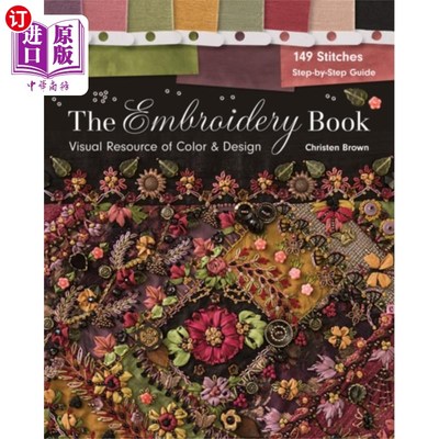 海外直订Embroidery Book 刺绣的书