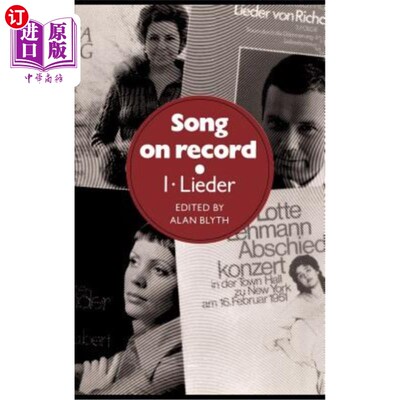 海外直订Song on Record: Volume 1, Lieder 录音歌曲:第一卷，民谣