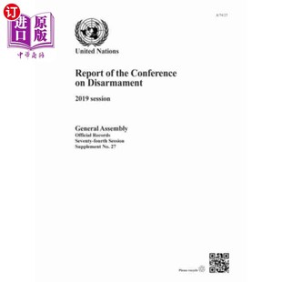 裁军谈判会议 海外直订Report 报告 the Disarmament Conference