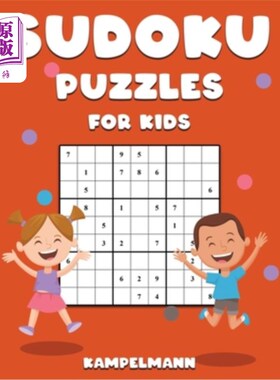 海外直订Sudoku Puzzles for Kids: 200 Easy Sudokus Children with Instructions and Solutio 儿童数独游戏：200个简单的